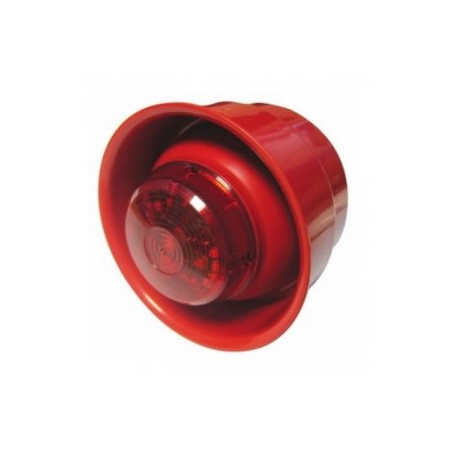 Flitslicht 24V Red Sounder/Red Led Beaco