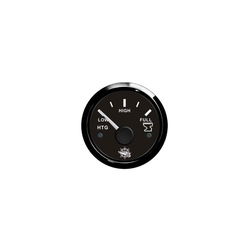 Osculati blackwater gauge 10/180 ohm black/black