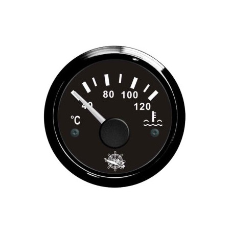 Osculati water temperature gauge 40/120° black/black
