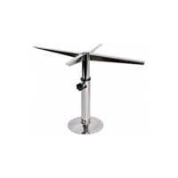 RVS tafelpoot met kruis
